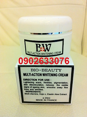 Kem trắng da của Pháp B+W Bio-Beauty Multi-action Whitening cream