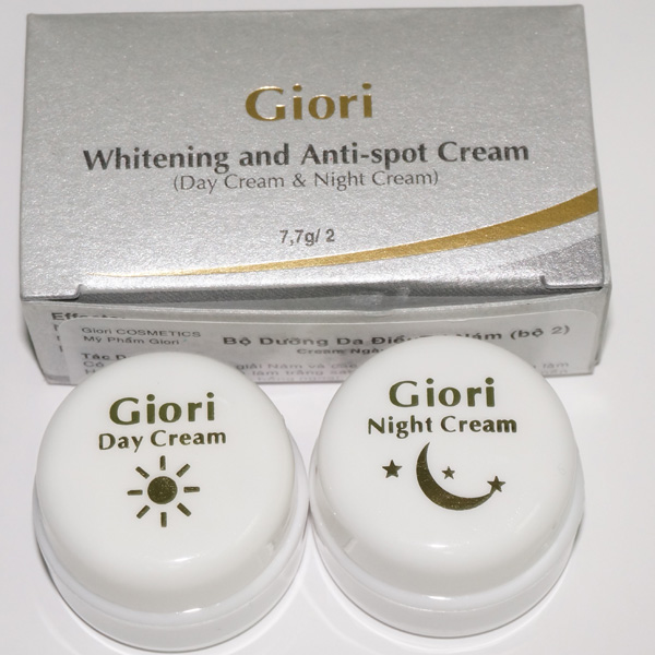 Bộ 2 Giori dùng thử trị nám, dưỡng trắng da ngày và đêm